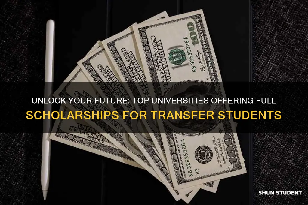 which university gives full scholarship to transfer studentes