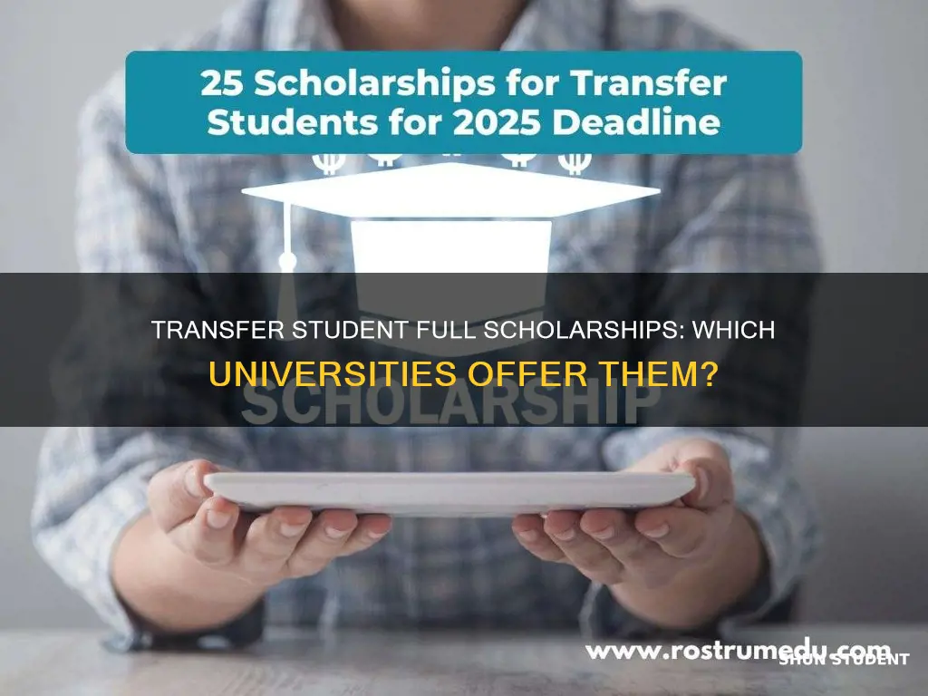 which university gives full scholarship to transfer studentes