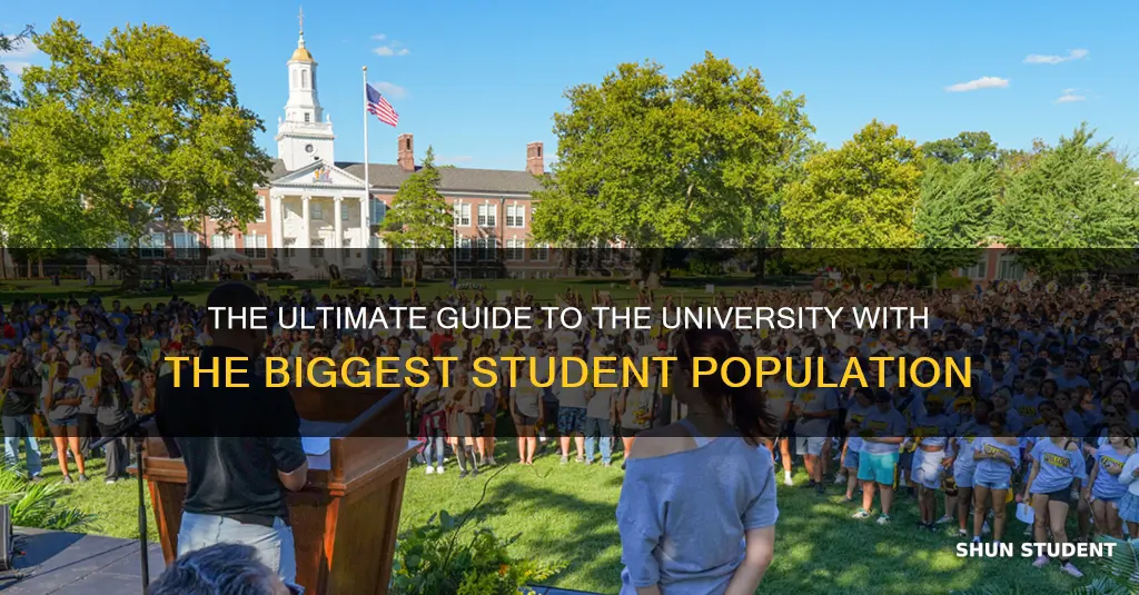 which university has the largest student body