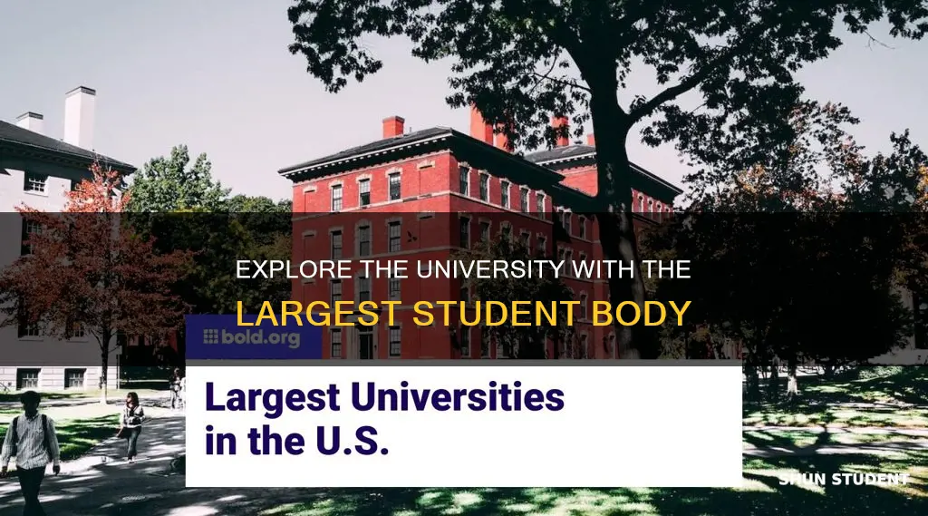 which university has the largest student body