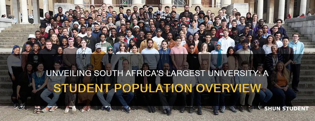 which university has the most students in south africa