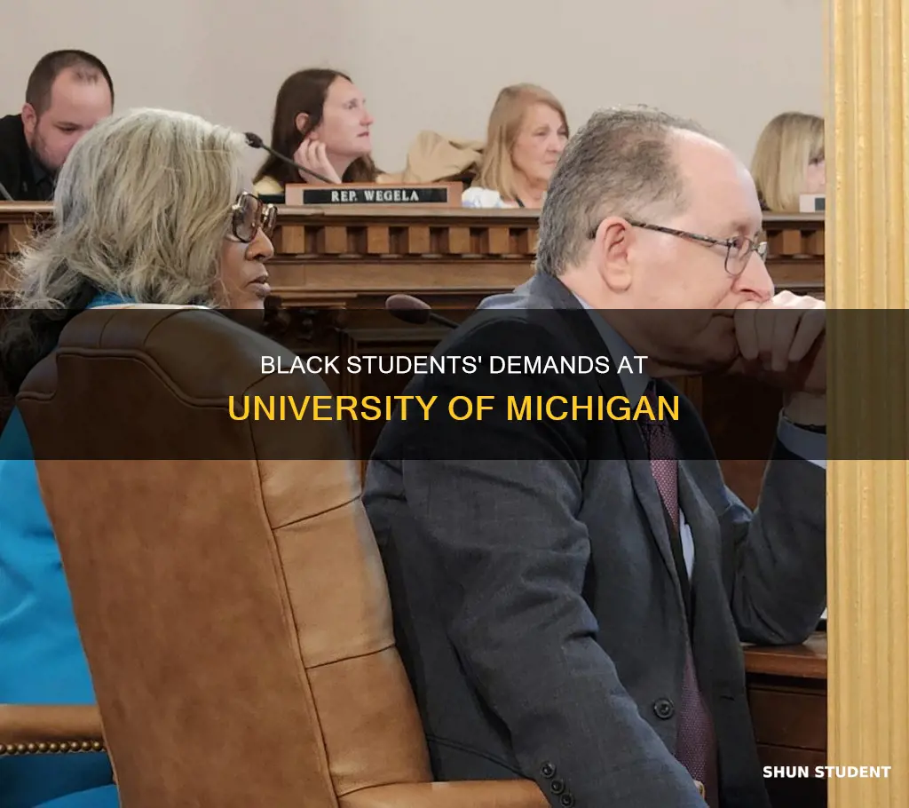 which university of michigan campus black student demands