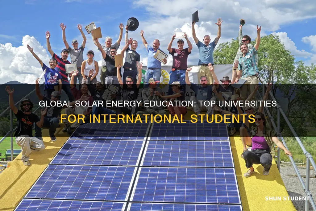 which university offer solar energy class for international students