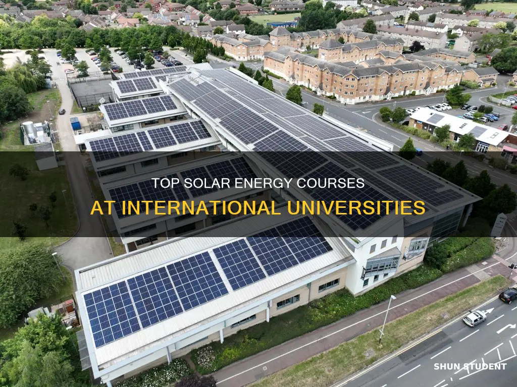which university offer solar energy class for international students
