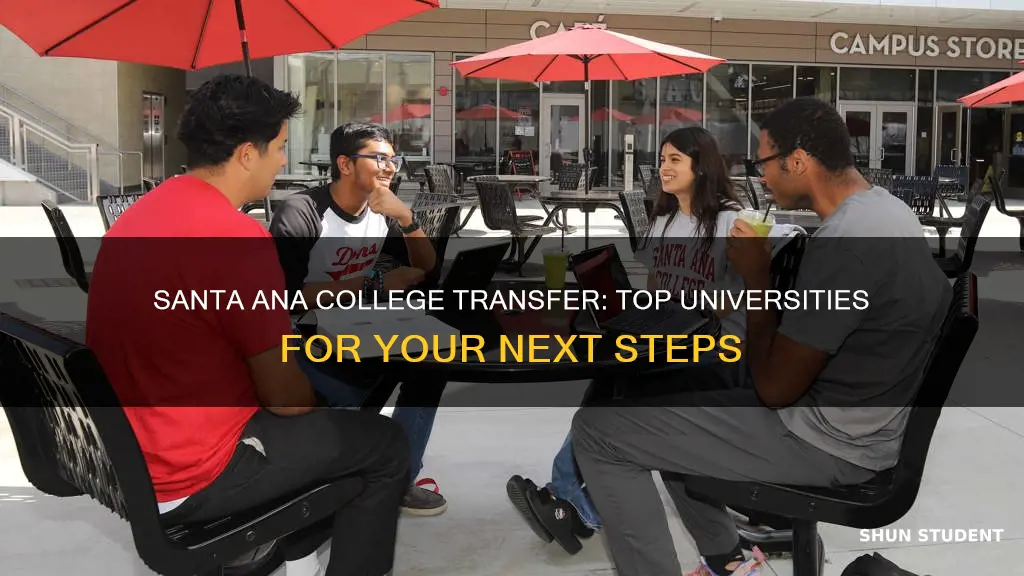 which university santa ana college students often tranfer to