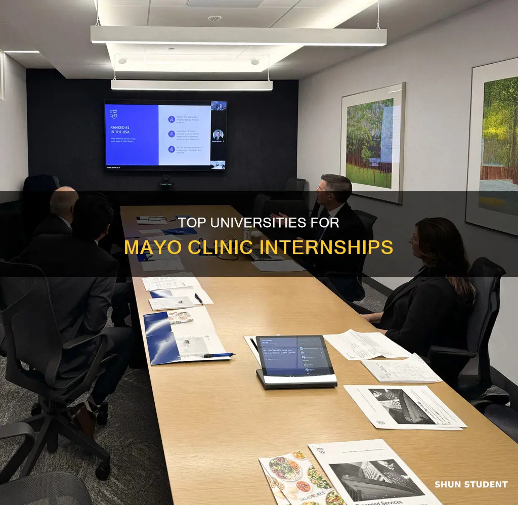 which university sends students to mayo clinic