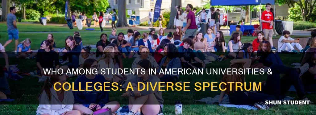 who among students in american universities & colleges