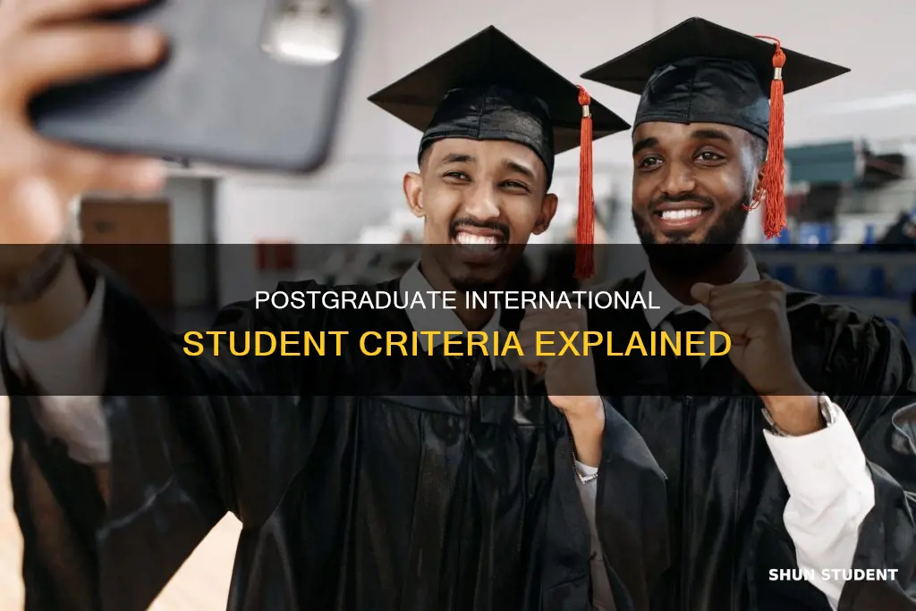 who are considered international students doing postgraduate studies