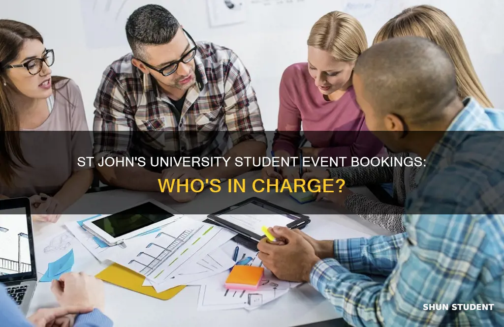 who books student events at st john