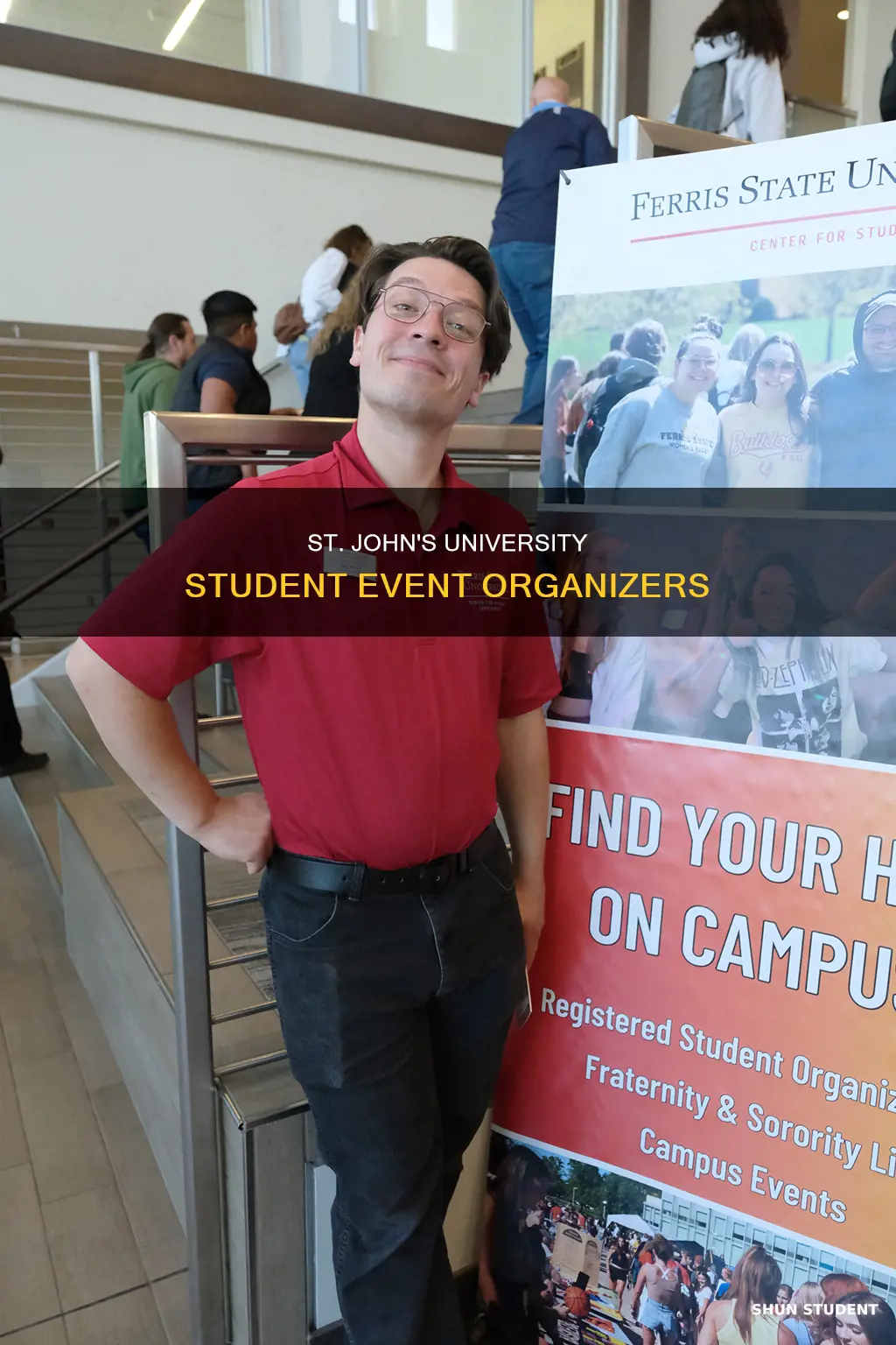 who books student events at st john