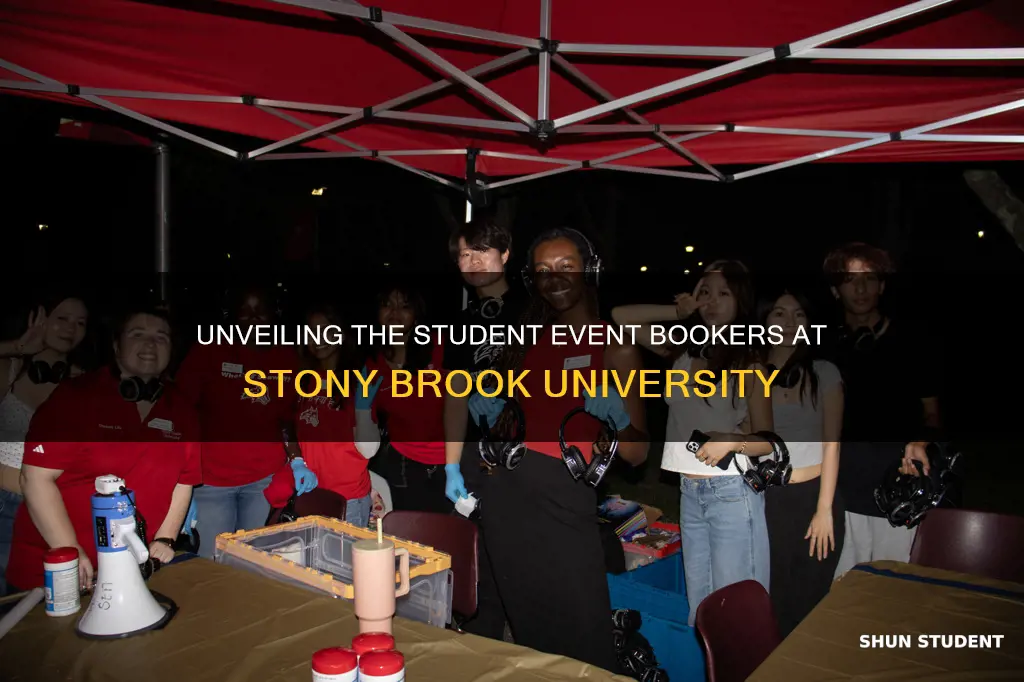 who books student events at stony brook university