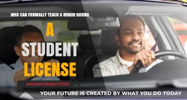 Who Can Legally Instruct Minors with Student Driving Licenses?