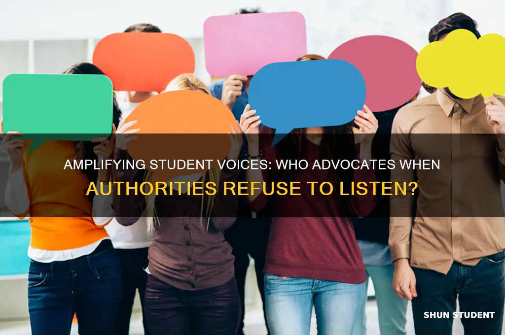 who can speak for students if authority will not listen