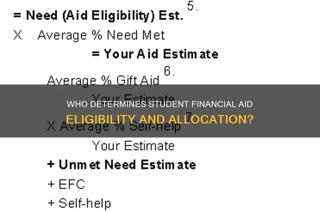 who decides that students will get finincial aid