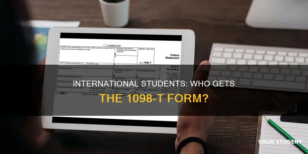 who get 1098 t international students