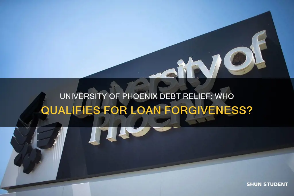 who gets university of phoenix cancel student loan debt