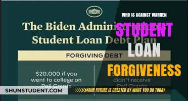 Who Opposes Warren's Student Loan Forgiveness Plan and Why?