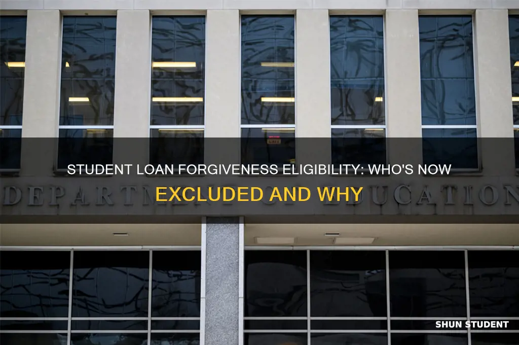 who is no longer eligible for student loan forgiveness