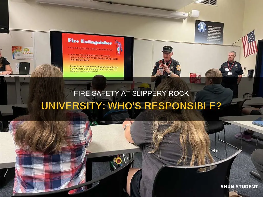 who provides fire safety to slipperyrock university students