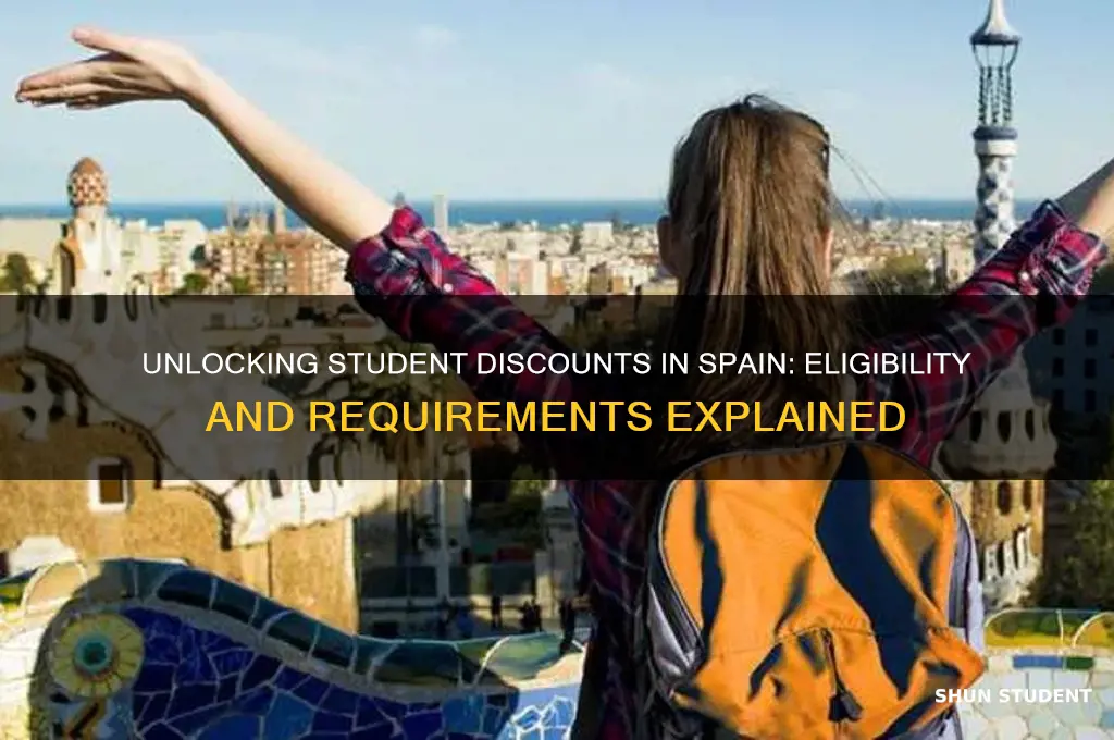 who qualified for a student discount in spain