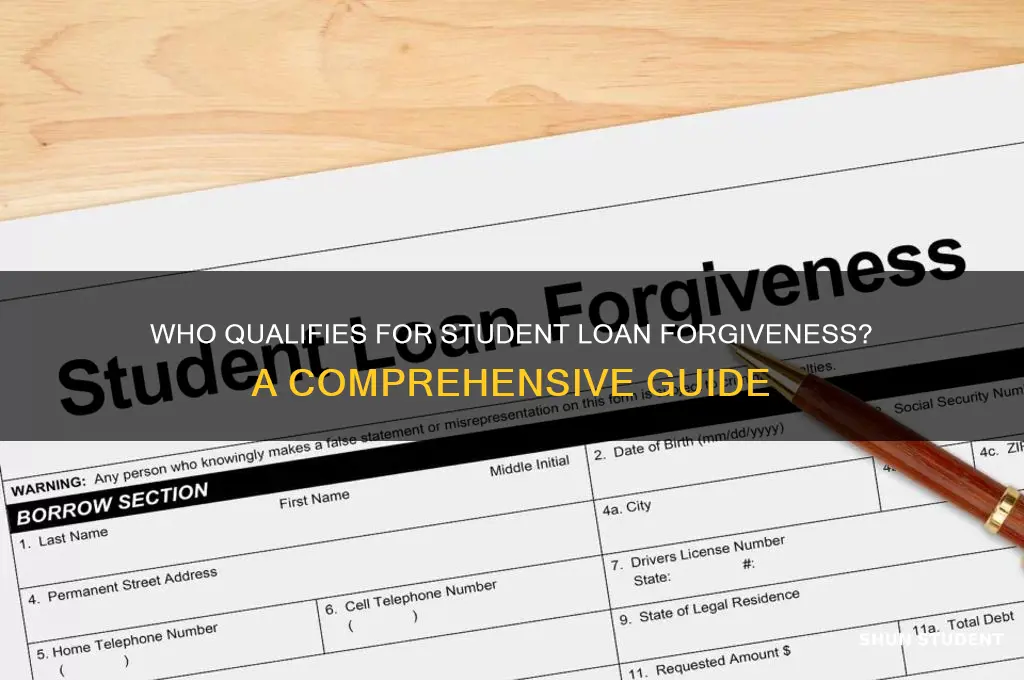who should apply for student loan forgiveness