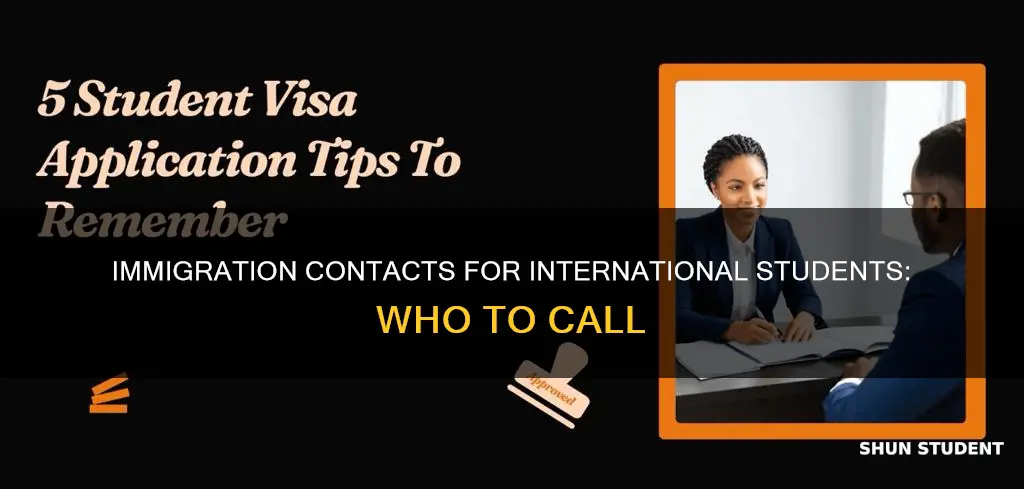 who to call in immigration for international students