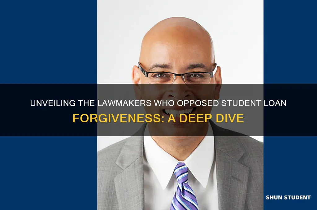 who voted against student loan forgiveness