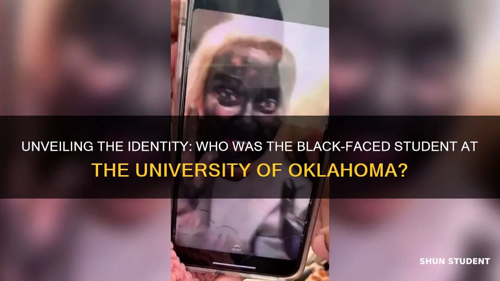 who was the black face student at university of oklahoma