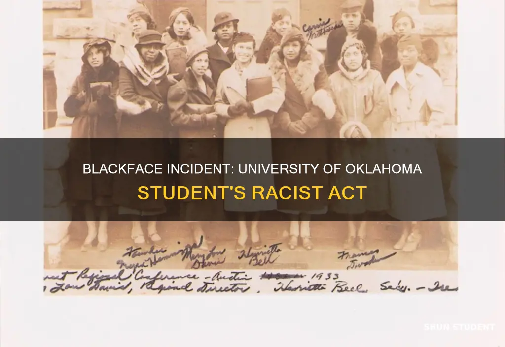 who was the black face student at university of oklahoma