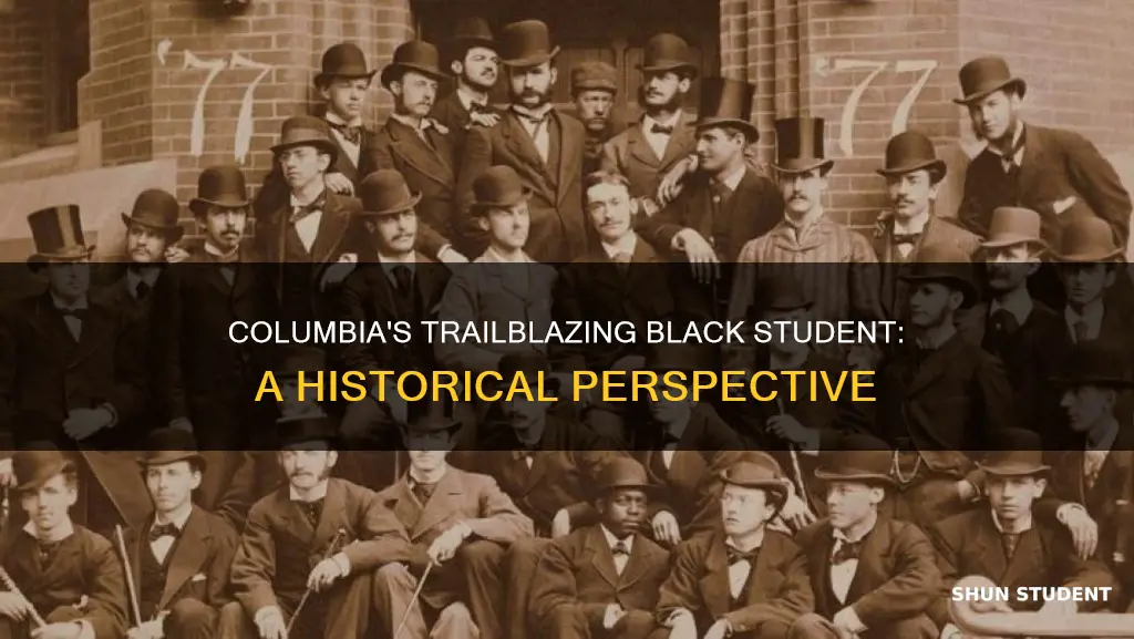 who was the first black student at columbia university