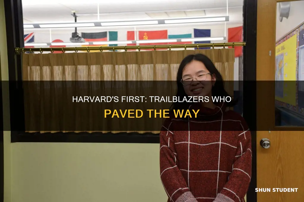 who was the first what student at harvard university