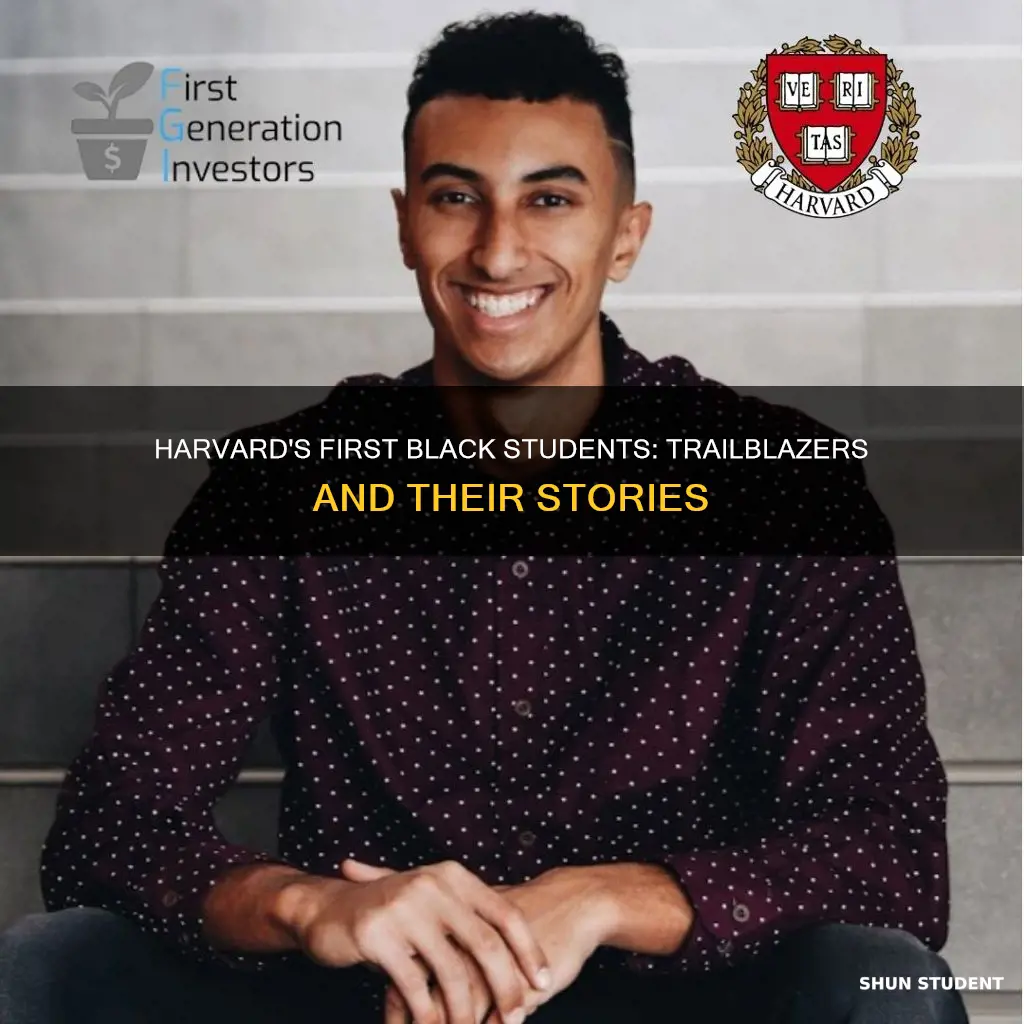 who was the first what student at harverd university