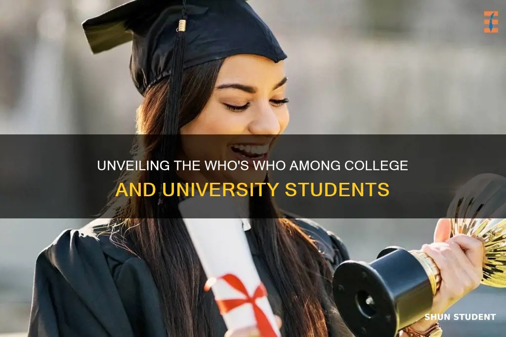 who who among college and university students