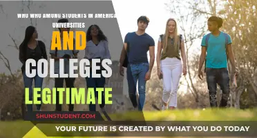Who Are the Legitimate Students in US Colleges?
