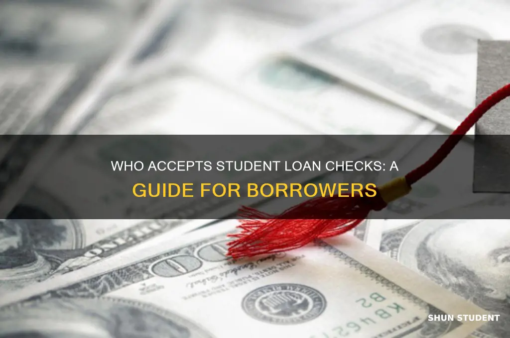 who will cash a student loan check