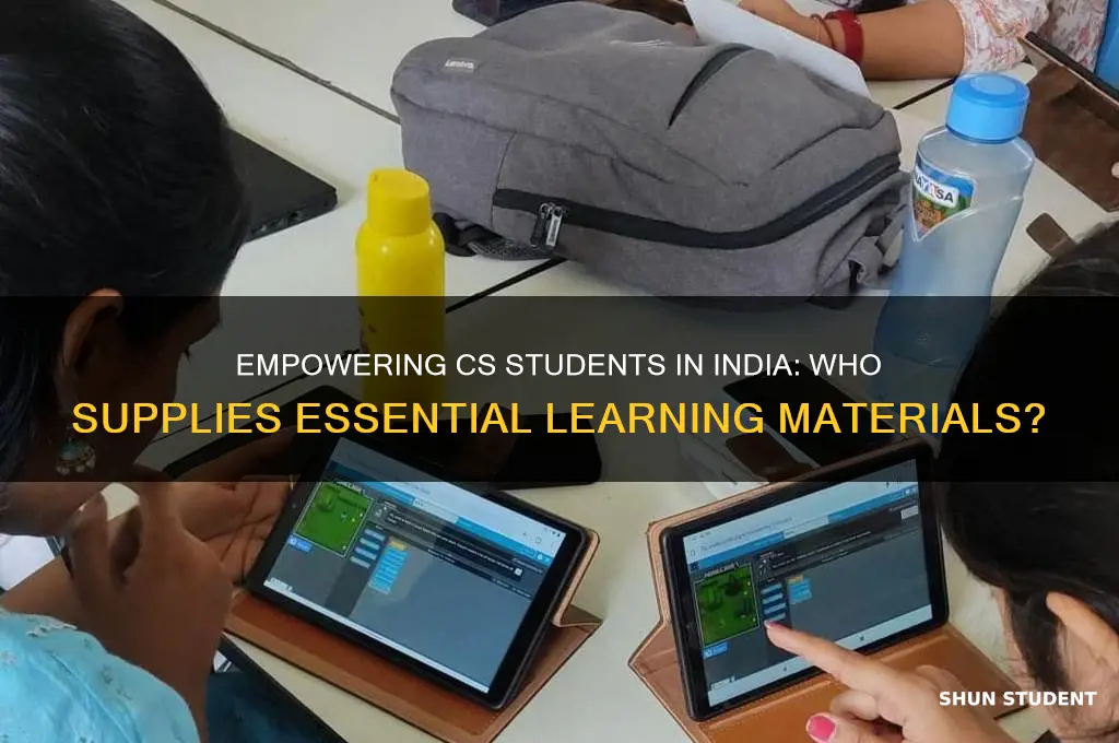 who will provide material to cs students in india