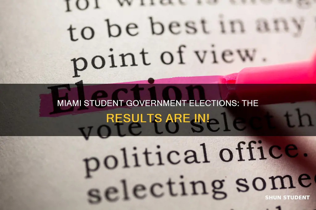 who won the university of miami student government elections