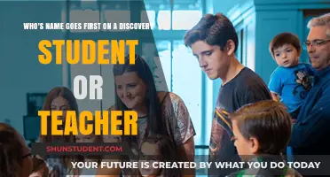 Student or Teacher: Whose Name Takes the Lead in Discovery?