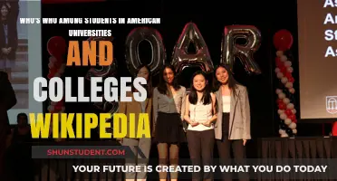 Students' Achievements: Who's Who in American Academia