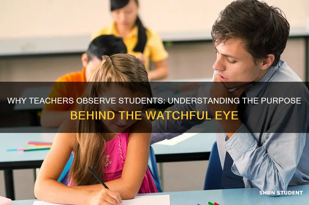 why a teacher is watching a student