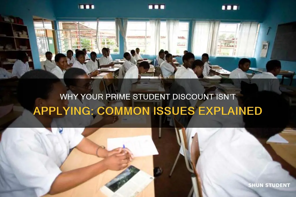 why am i not getting prime student discount
