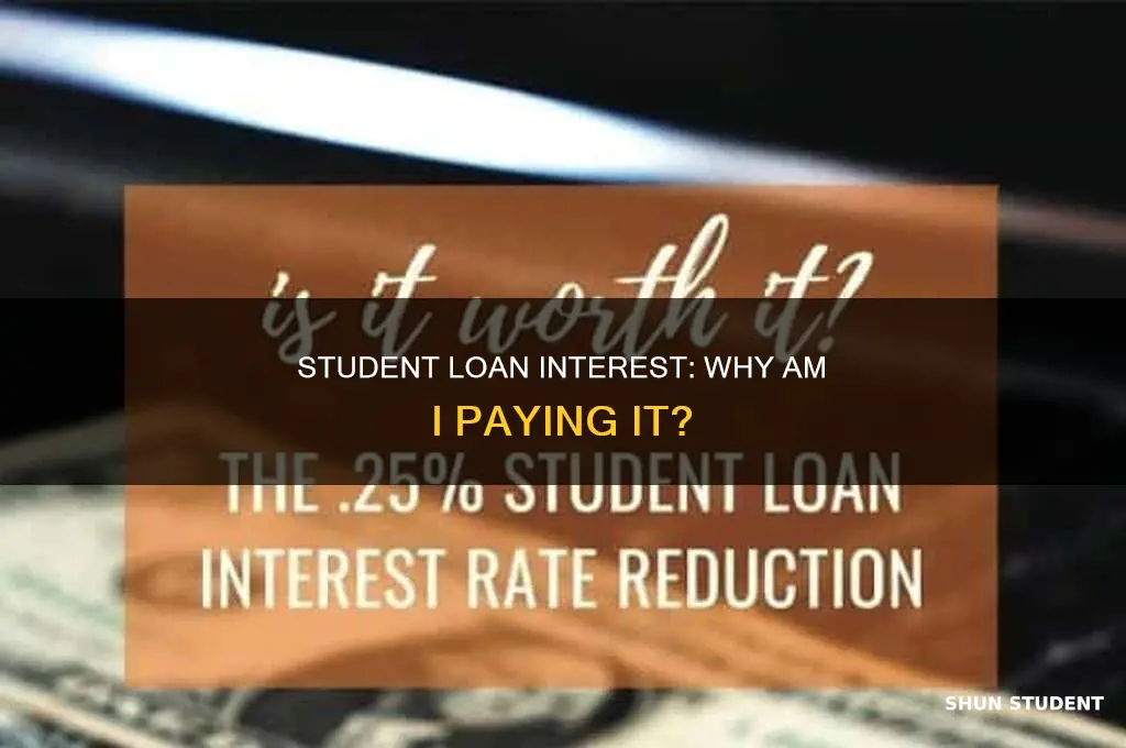 why am i only paying interest on my student loan