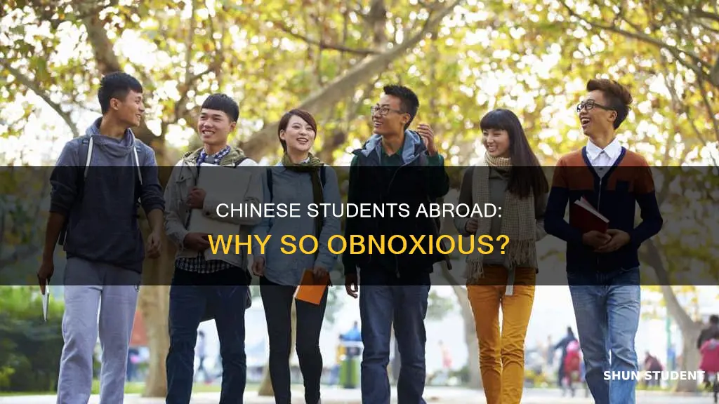 why are international chinese students so obnoxious
