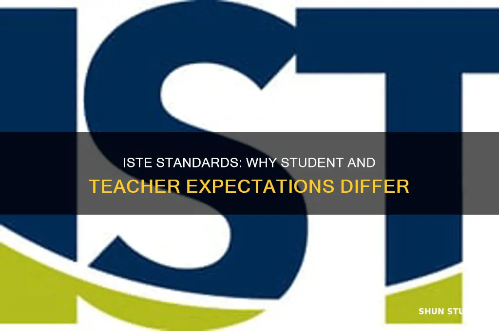 why are iste standards for students different from teacher