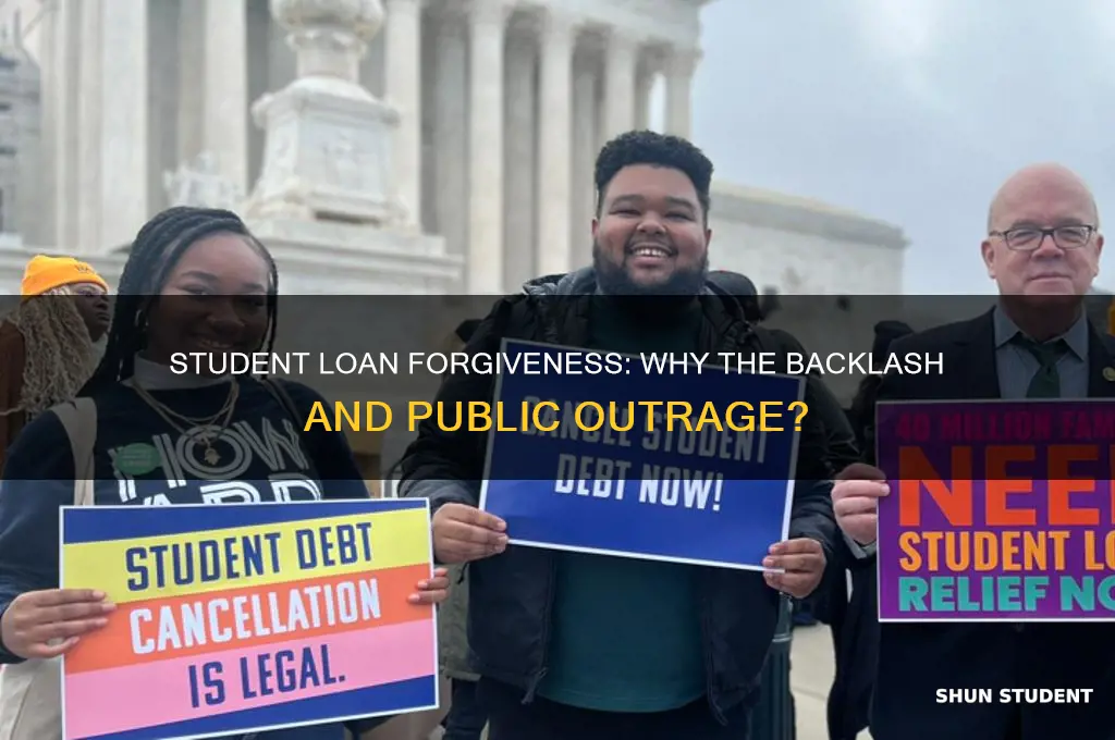 why are people mad about student loan forgiveness