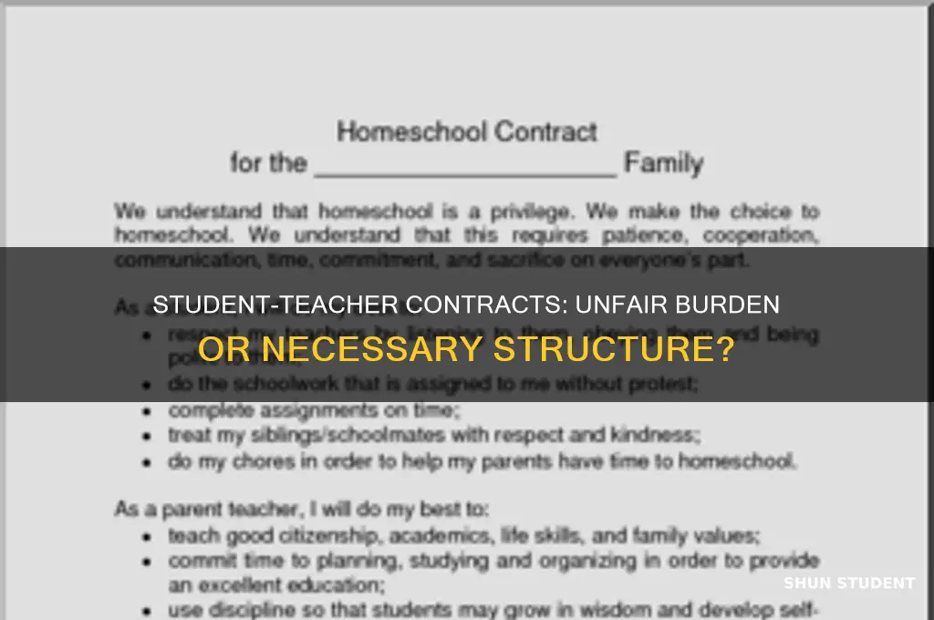 why are student teacher contracts bad