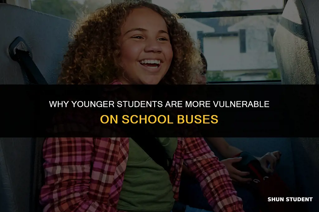 why are younger students more susceptible to school bus