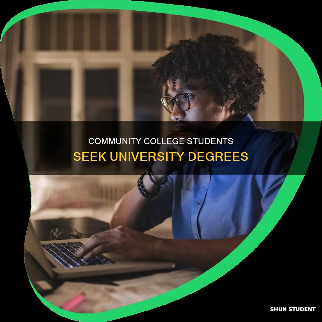 why community college students transfer to universities