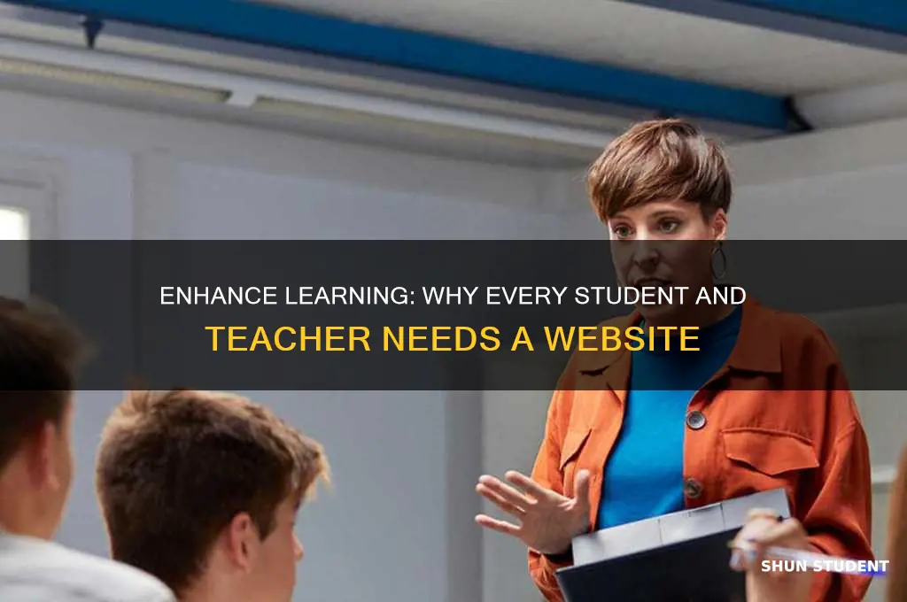 why creating a student teacher website