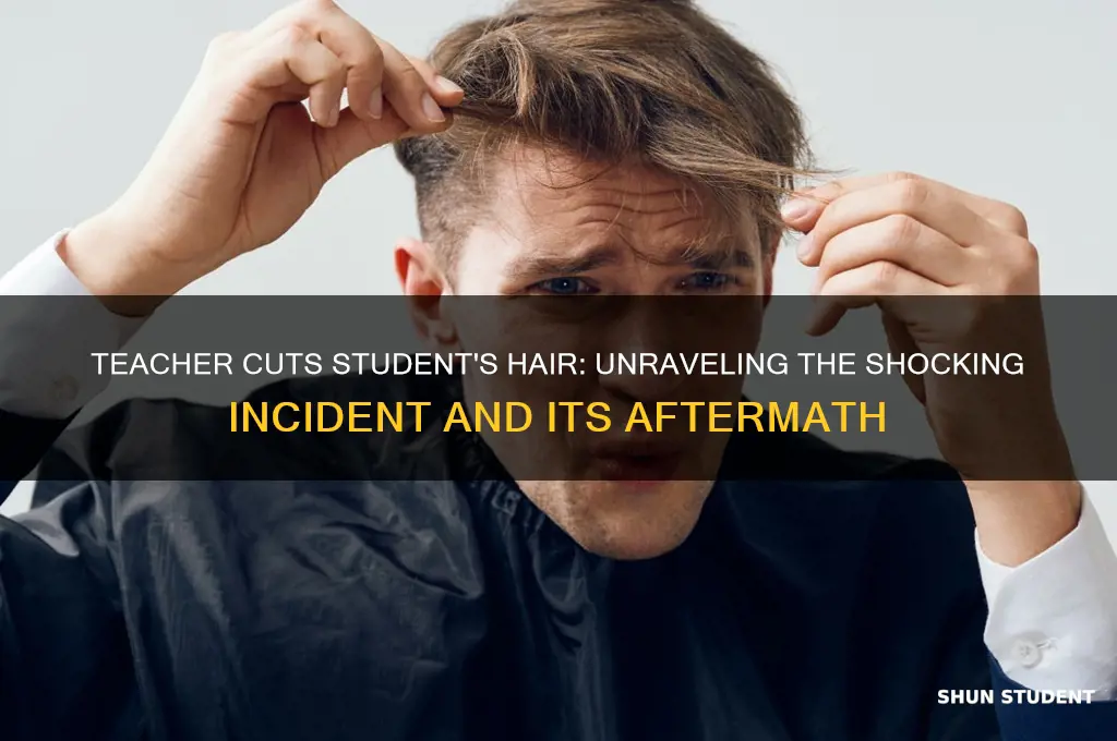 why did teacher cut students hair